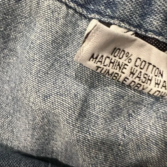 Vintage Planet-X Jeans Denim Button Front MIDI Skirt - Picture 7 of 7